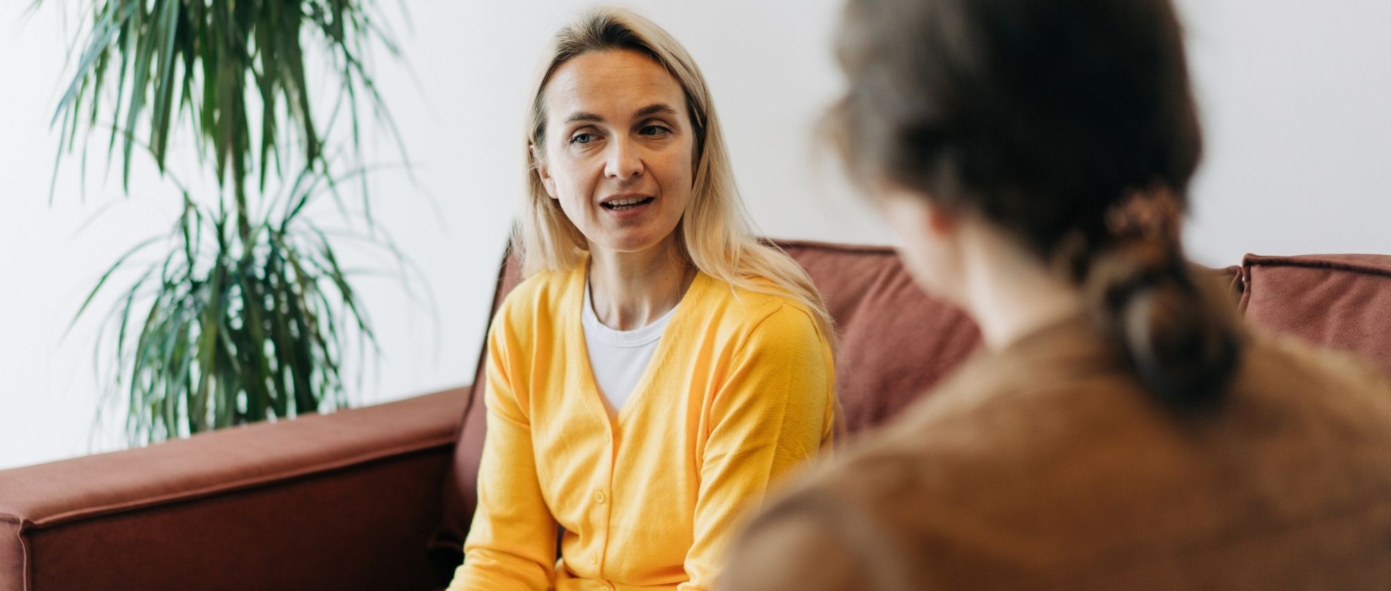 A woman getting outpatient dialectical behavior therapy (DBT) at Luna Recovery for Women in North Andover, MA.